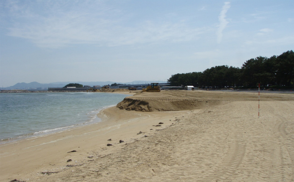 海浜公園　養浜整形